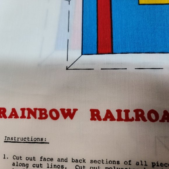 Rainbow Quilties Ranibow Railroad Craft Panel x2 Cut&Sew - Picture 12 of 12